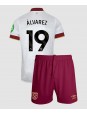 West Ham United Edson Alvarez #19 Ausweichtrikot für Kinder 2024-25 Kurzarm (+ Kurze Hosen)